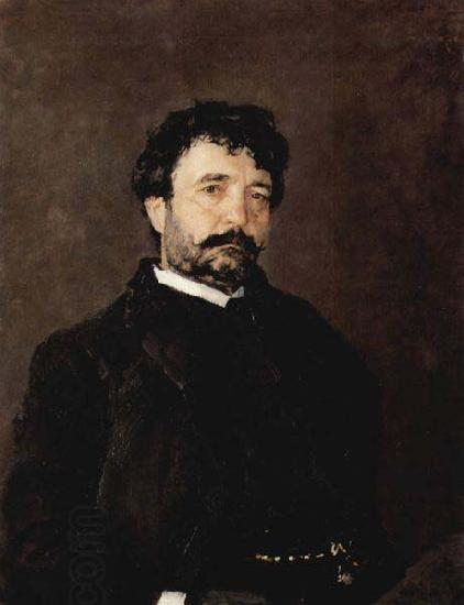 Valentin Serov Portrait of Italian singer Angelo Masini 1890 oil painting picture